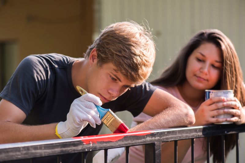 Local Wrought Iron Fence Painting pros at work