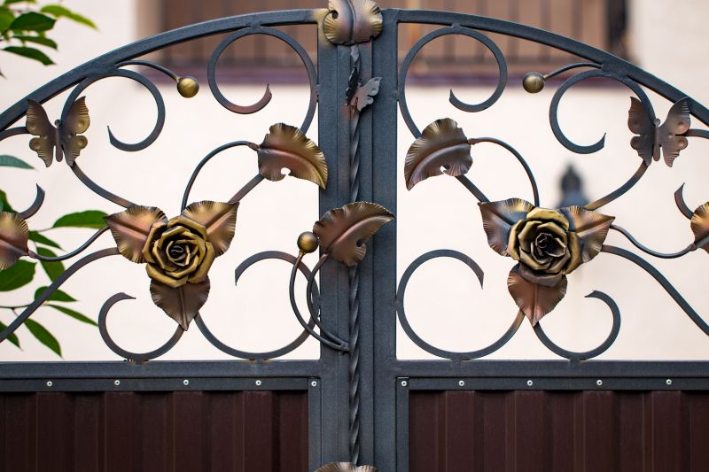 Decorative Iron Fence Artwork